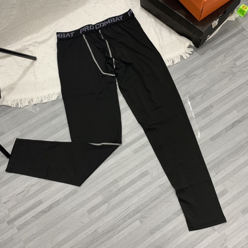 QUẦN DÀI GIỮ NHIỆT PRO COMBAT MỚI MÀU ĐEN ĐẸP GIÁ RẺ 2020