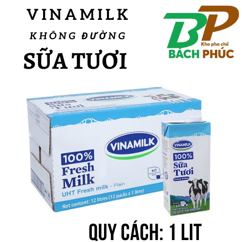 SỮA TƯƠI VINAMILK 1L KHÔNG ĐƯỜNG - NGUYÊN LIỆU PHA CHẾ - KHO PHA CHẾ ĐÀ NẴNG