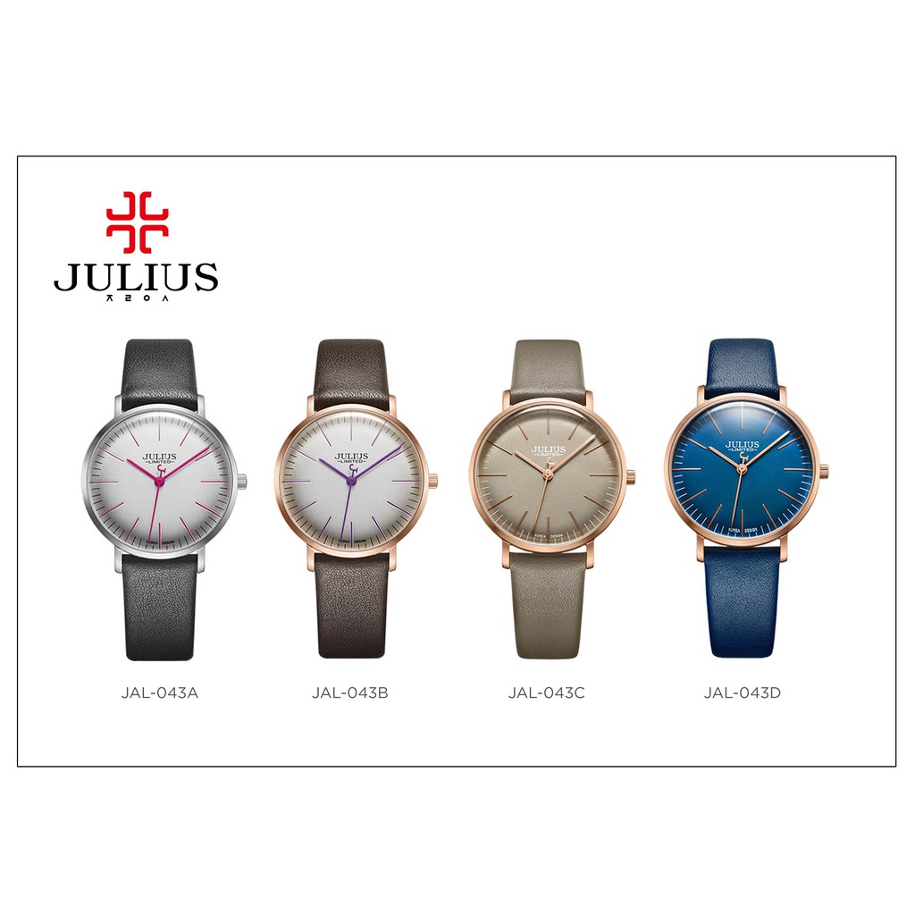 Đồng hồ nữ julius limited JAL-043 hàn quốc dây da