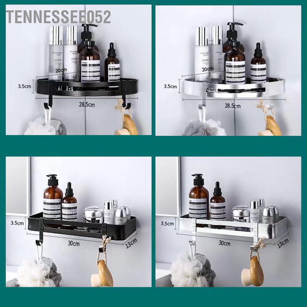 Tennessee052 Punch Free Shower Storage Giá đỡ bằng nhôm hợp kim trong phòng tắm Kệ lưu trữ cho gia đình
