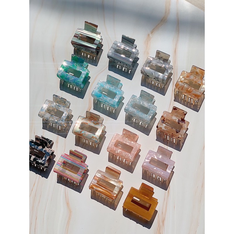 Kẹp tóc hàn quốc vân đá