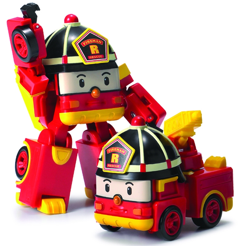 Bộ 4 chiếc xe đồ chơi biến hình biệt đội xe robocar Poli Super Wings