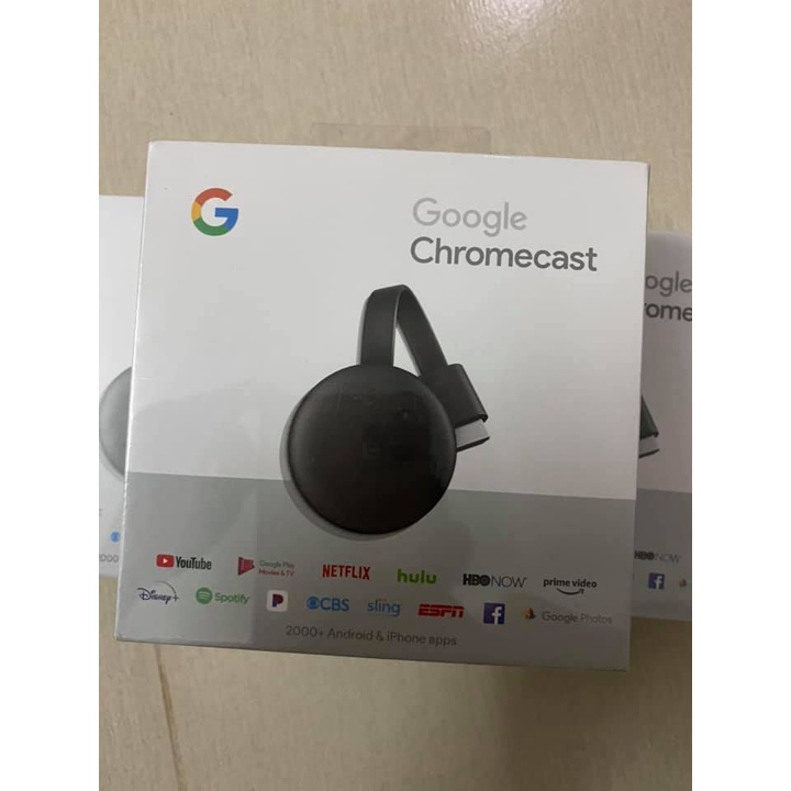 Google Chromecast 3 - thiết bị trình chiếu cho Tivi, Máy chiếu, điều khiển giọng nói, xem phim. đời 2021