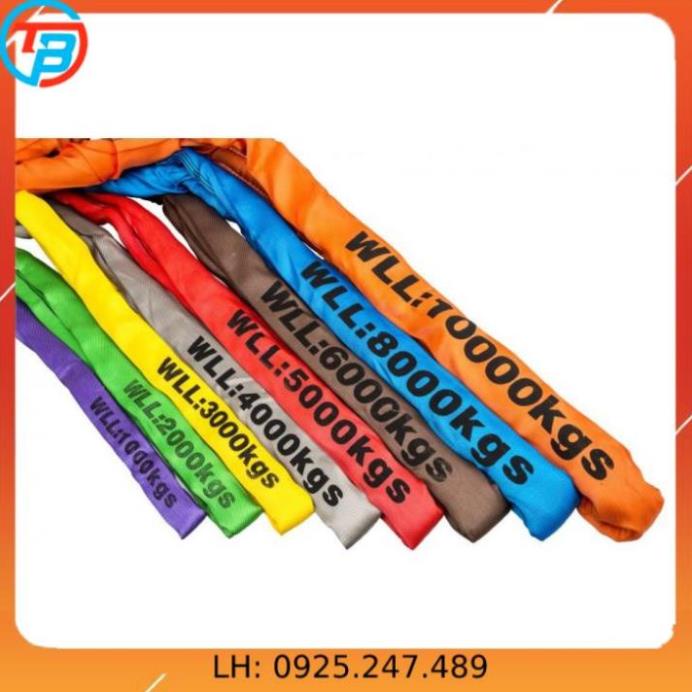 Dây cáp vải cẩu hàng 5 Tấn - bản 125mm - Hệ số 5:1 - 5 Mét CÁP THÉP Thái Bình VinàN