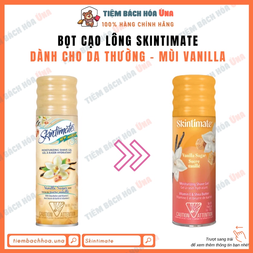 [US] Bọt cạo lông dành cho mọi loại da Skintimate Moisturizing Shave Gel 198g