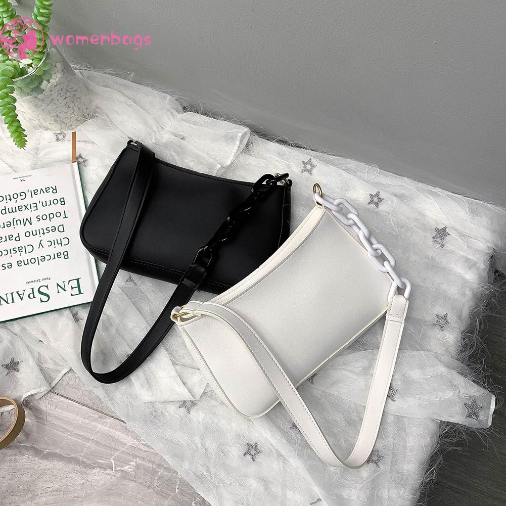 Túi xách bằng da PU màu trơn thời trang thường ngày cho nữ | BigBuy360 - bigbuy360.vn