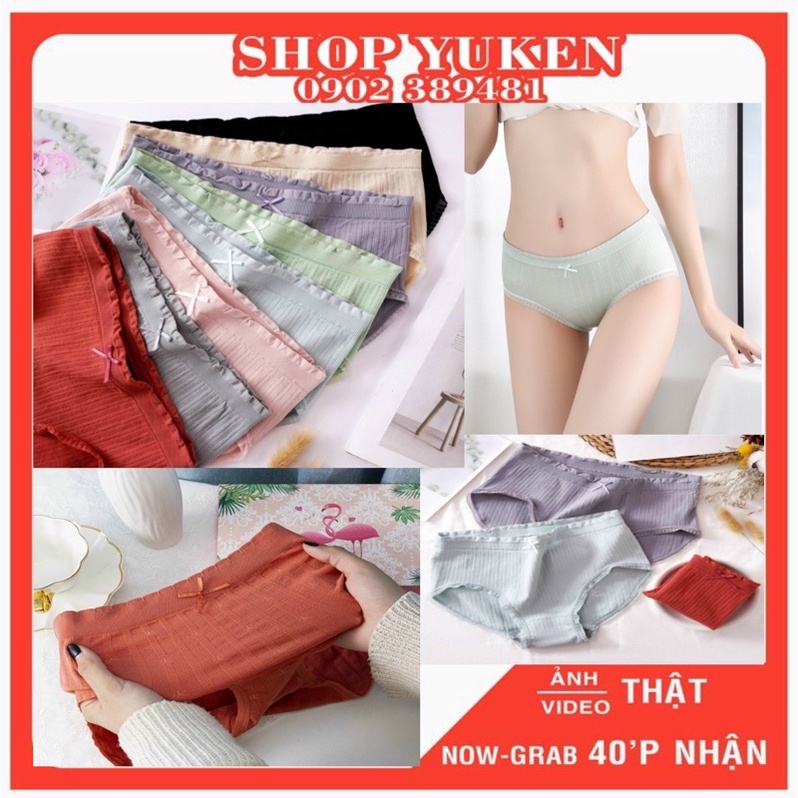 ❤ Quần Lót Nữ  Chất Xịn❤ Combo 5 Quần lót cotton dệt kim siêu êm chất dày dặn đanh vải