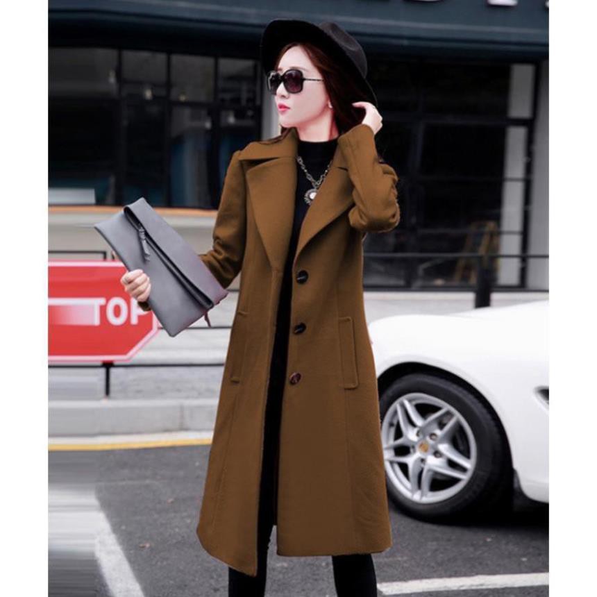 Áo Khoác Dạ Dài 4 Nút Màu Đỏ , Áo Dạ Dáng Dài Túi Xéo 2 Lớp Dày Dặn Hàng Quảng Châu Cao Cấp. | BigBuy360 - bigbuy360.vn