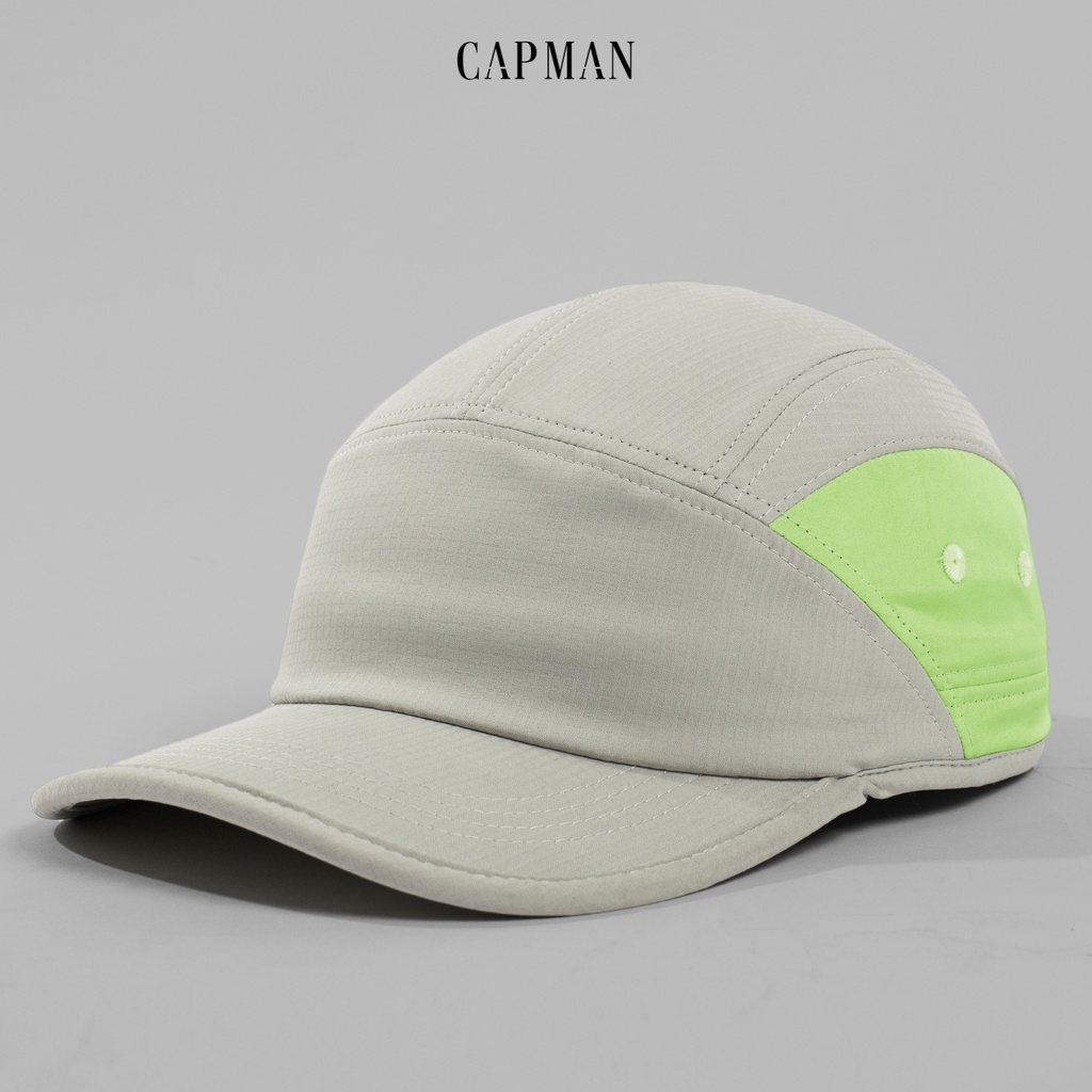 Mũ lưỡi trai chính hãng CAPMAN phom dáng thể thao CM58 vải dù màu kem
