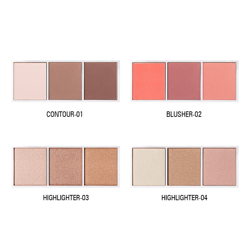 SACE LADY Repairing Board Blush Highlights 3 Color Powder Delicate Natural | BigBuy360 - bigbuy360.vn