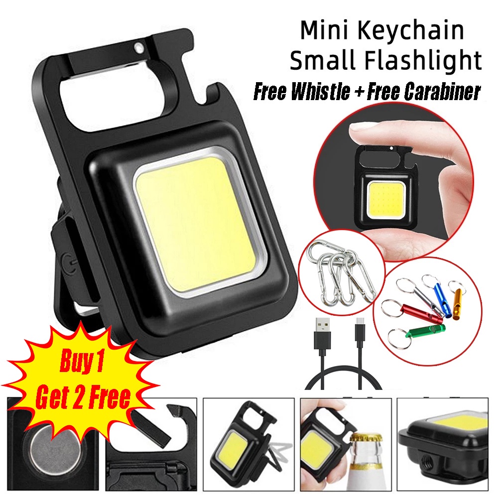 Móc Khóa Mini Có Đèn LED Sạc USB / 800 Lumens Sáng Dùng Khi Đi Cắm Trại / Leo Núi Ngoài Trời