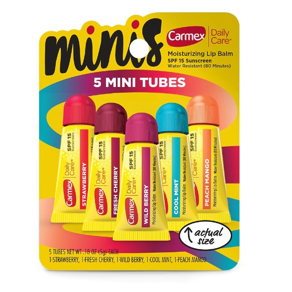 [LẺ] THỎI/HŨ/TUÝP SON DƯỠNG MÔI CHỐNG NẮNG - CHỐNG NƯỚC Carmex Moisturizing Lip Balm SPF 15