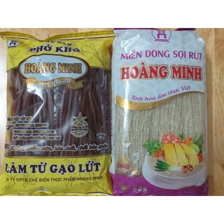 Combo 500 Phở gạo lứt Hoàng Minh + 500 Miến dong sợi rút Hoàng Minh/CAM KẾT RẺ NHẤT SHOPEE