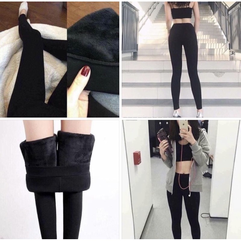 QUẦN LEGGING LÓT LÔNG CO DÃN