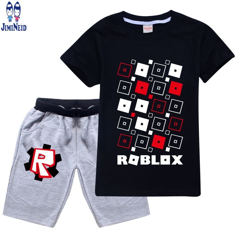 【JD】 New ROBLOX Game Children T-shirt Shorts 2pcs Suits Boys T Shirts Sets Clothes Tops Kids