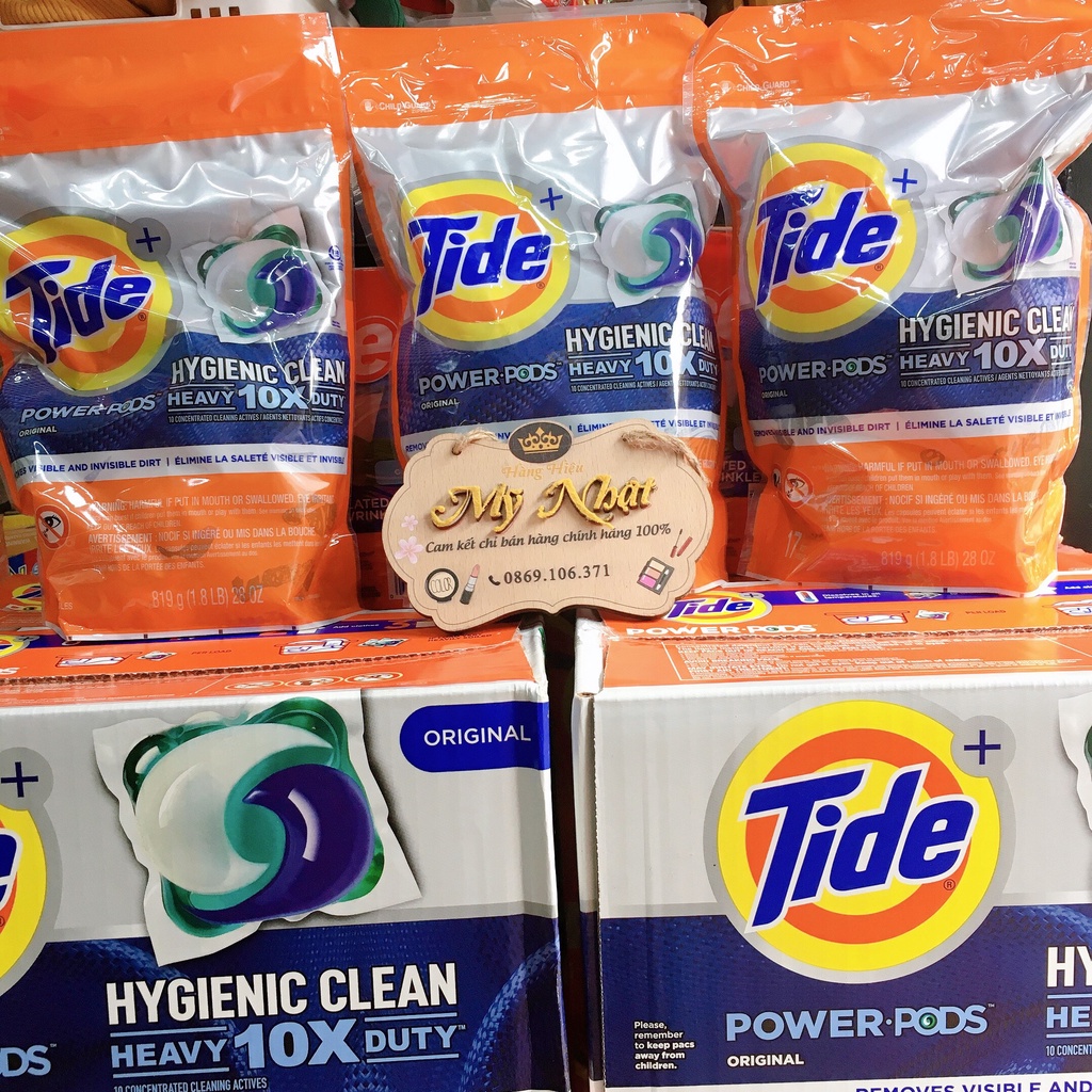 Viên Giặt Tide Power PODS Hygienic Clean Detergent Mỹ