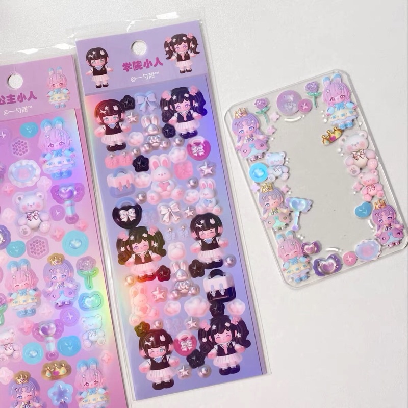 Sticker những cô nàng phiên bản nghề nghiệp_hình dán trang trí card