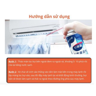 CHAI XỊT VỆ SINH MÁY LẠNH