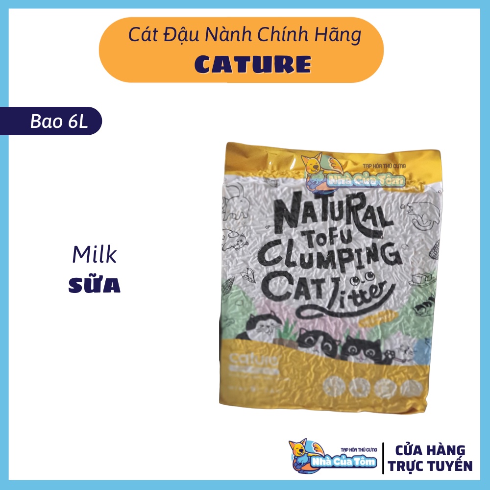 Cát Đậu Nành Cao Cấp Cature Siêu Khử Mùi | Hàng Chính Hãng Công Ty | Cát Đậu Nành Cho Mèo