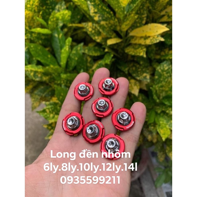 LONG ĐỀN NHÔM 6,8,10,12,14 LY KITACO MÀU ĐỎ