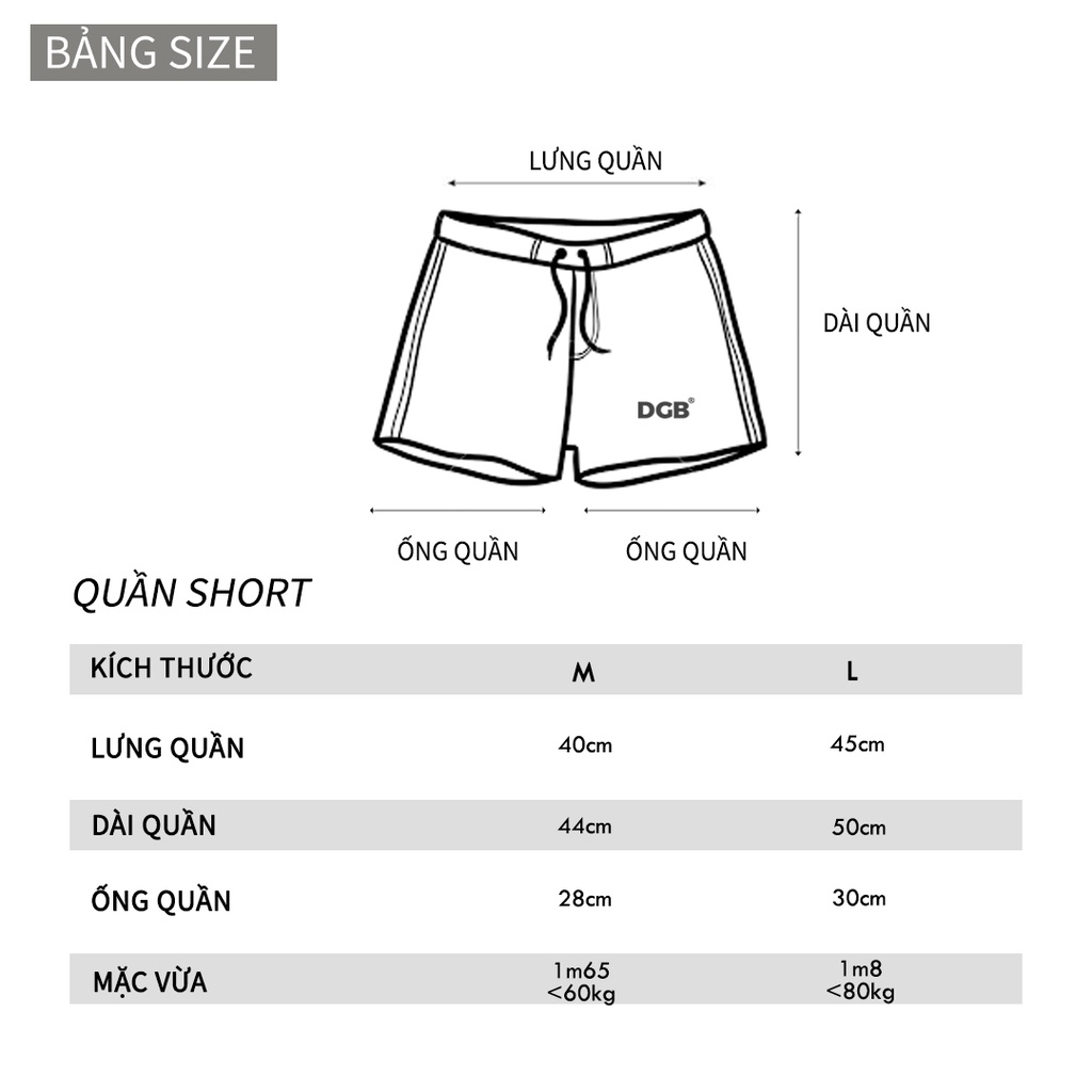 QUẦN SHORT BASIC DRAGONBYBOI - chất nỉ cotton da cá ống rộng, thoải mái thời trang cao cấp