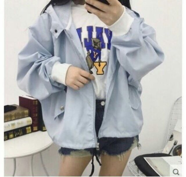 Áo khoác gió nữ form rộng