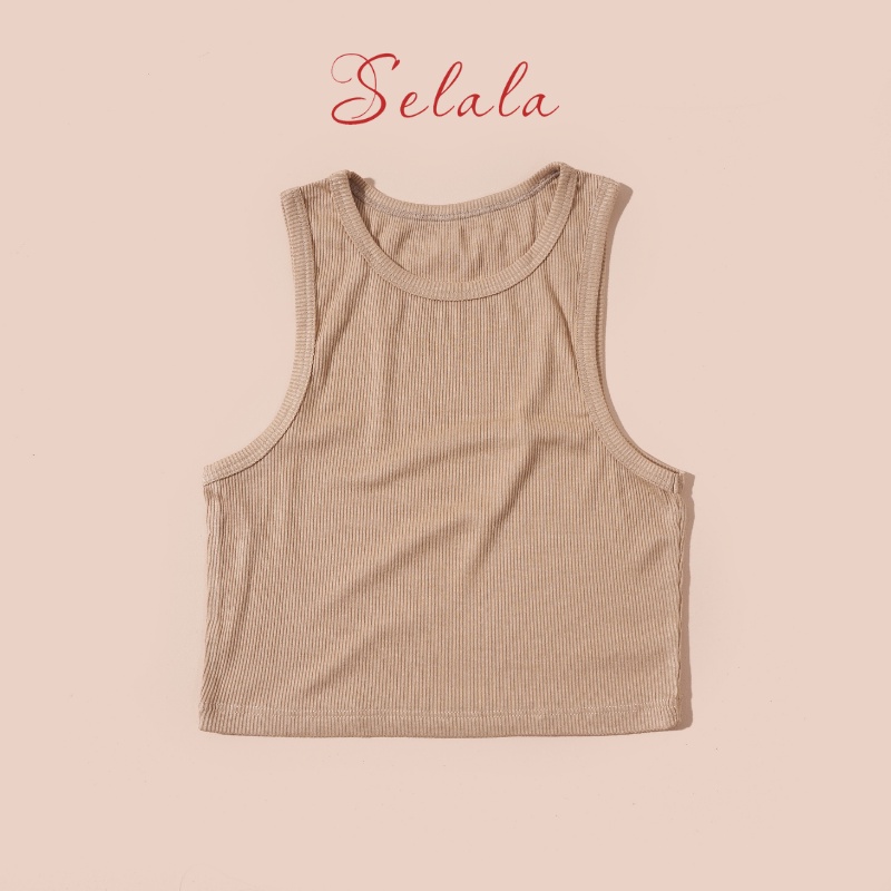 Áo Bra Selala Dáng Croptop Chất Thun Siêu Thoáng Mát Co Giãn Tốt BS04