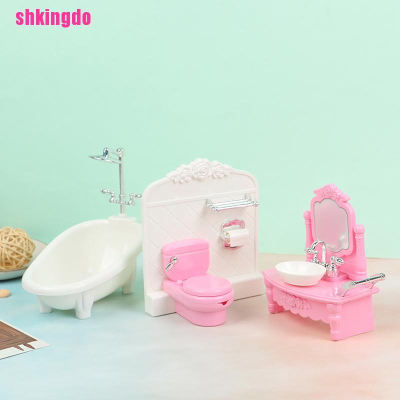 Bồn tắm/ Bồn cầu/ Bồn rửa mặt mô hình đồ chơi cho trẻ em (có bán lẻ)