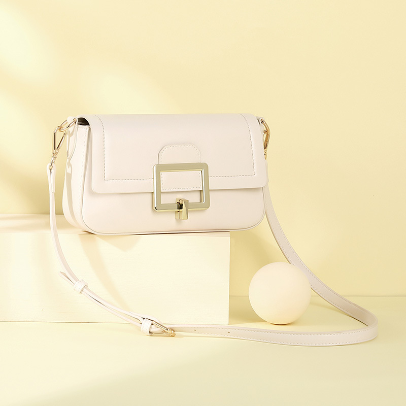 Túi Xách Đeo Vai Hình Vuông Có Khóa Thời Trang Dành Cho Nữ