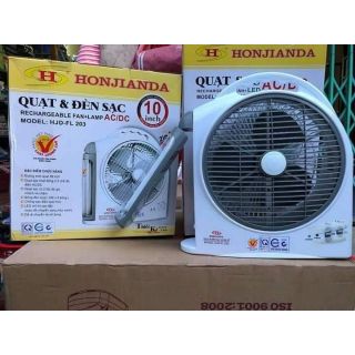 Quạt tích điện Honjianda 2 ắc quy