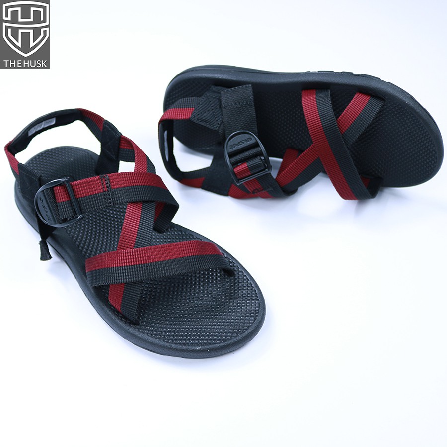 Giày Sandals Unisex HuuCuong &amp; TheHusk Quai Chéo Quai Dù Đế Cao Su - TH5