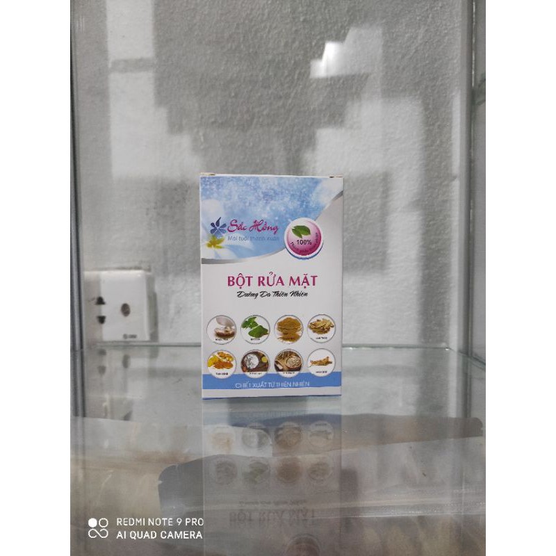 Bột rửa mặt Sắc Hồng - giảm nhờn - ngừa mụn 100g | BigBuy360 - bigbuy360.vn
