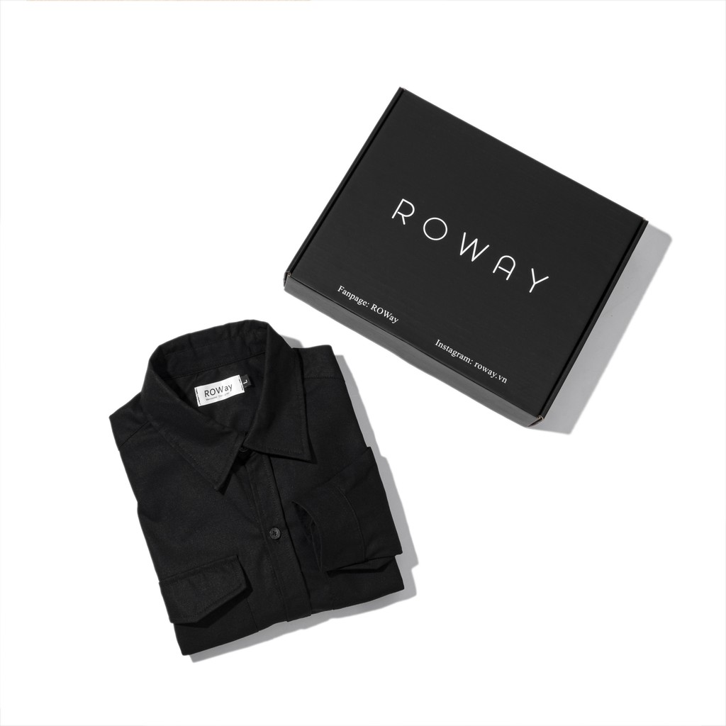 Áo sơ mi nam ROWAY Fullbox, vải linen thoáng mát, không nhăn, form regular | Sơ mi dài tay cổ bẻ | BigBuy360 - bigbuy360.vn