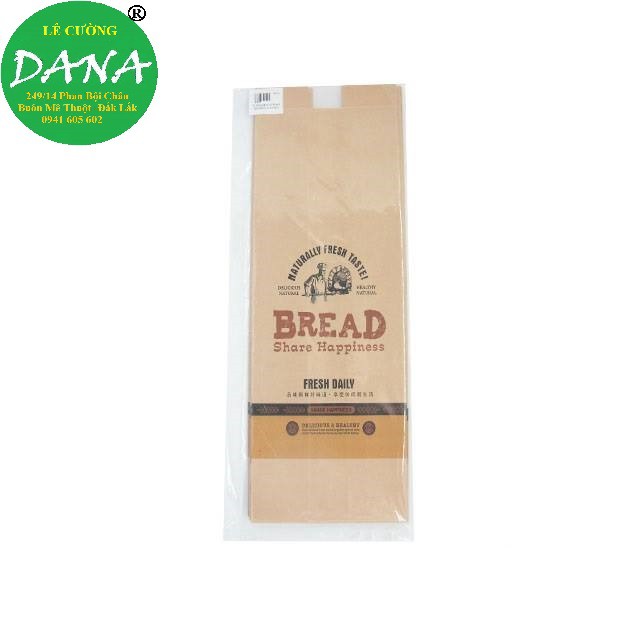 Túi bánh mì hoa cúc dọc bread 10 cái