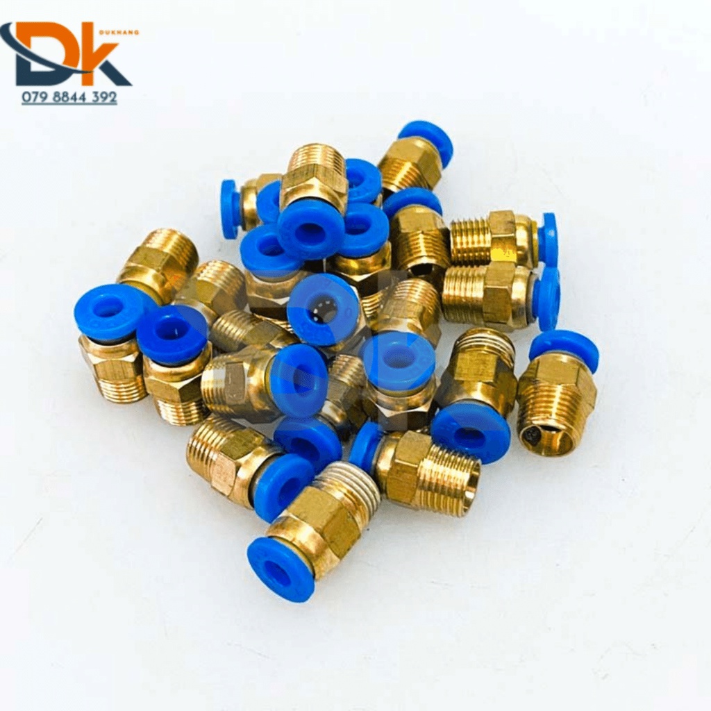 Đầu nối khí nén ren ngoài PC