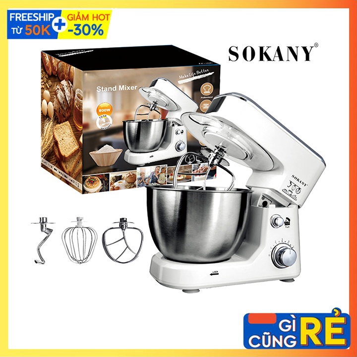 Máy trộn nhào bột và đánh trứng SOKANY SC-209 - Hàng chính hãng