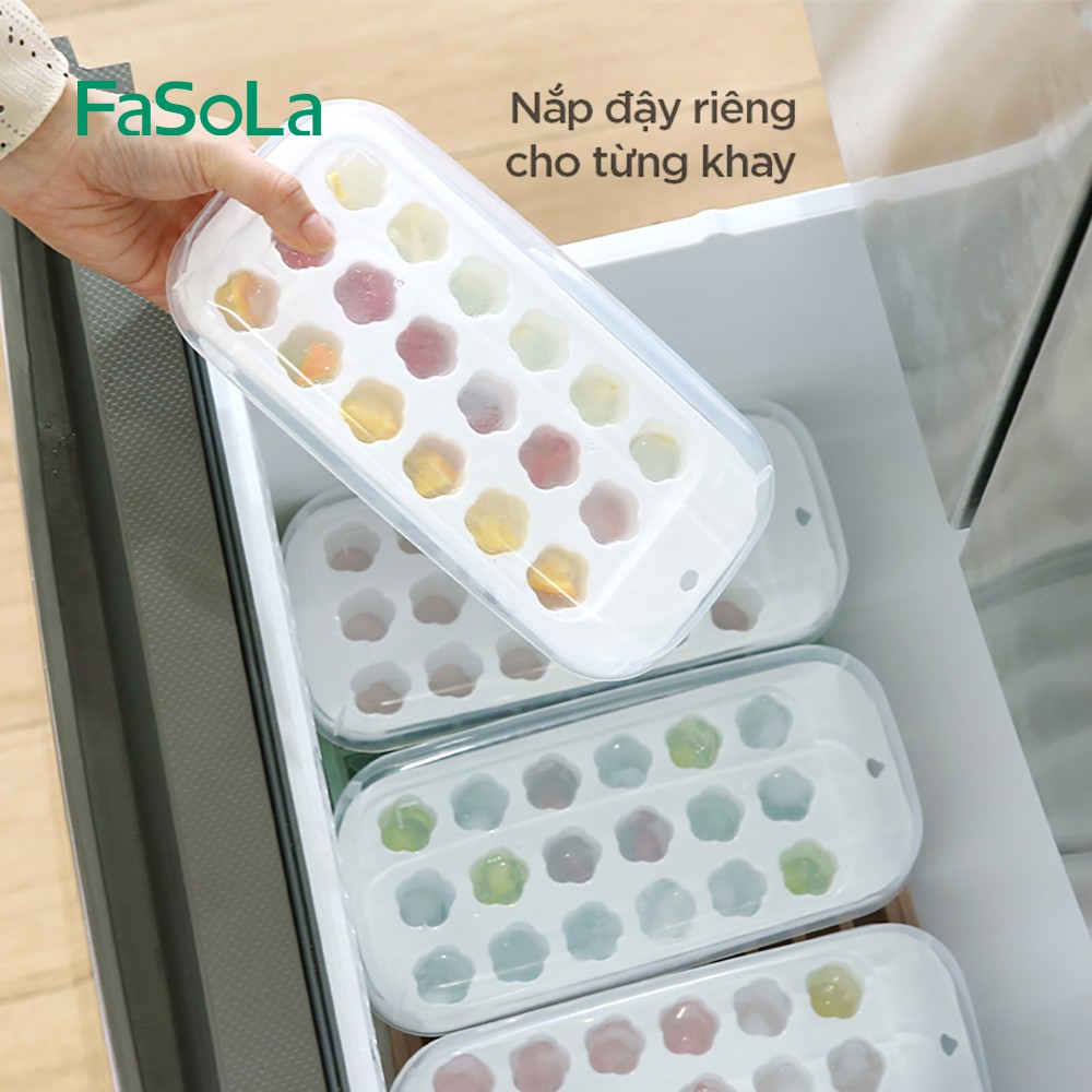 [FREESHIP] Khuôn đá silicon có nắp FASOLA FSLQJ-0142A