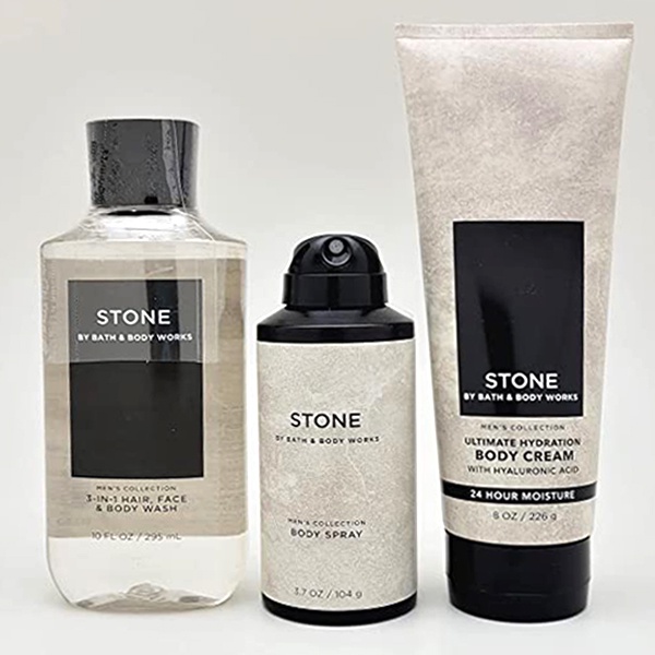 Bộ Xịt Khử Mùi | Sữa Tắm Gội STONE | Sữa Dưỡng Thể Giữ Ẩm Cho Nam Giới mùi mát - Bath and Body Works - chính hãng Mỹ