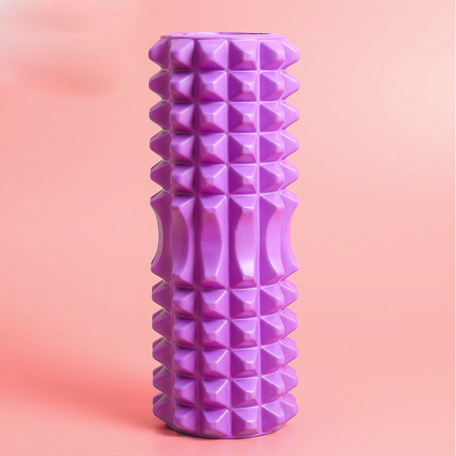 Ống Lăn, Con Lăn Massage Foam Roller  FREESHIP  Gai Nhọn 33x13 cm Giúp Giãn Cơ Tập Yoga, Gym YO15