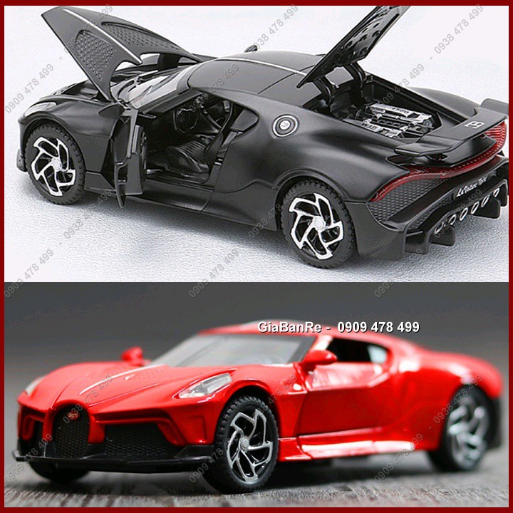 XE MÔ HÌNH KIM LOẠI BUGATTI LA VOITURE NOIRE TỈ LỆ 1:32 - 9649.1