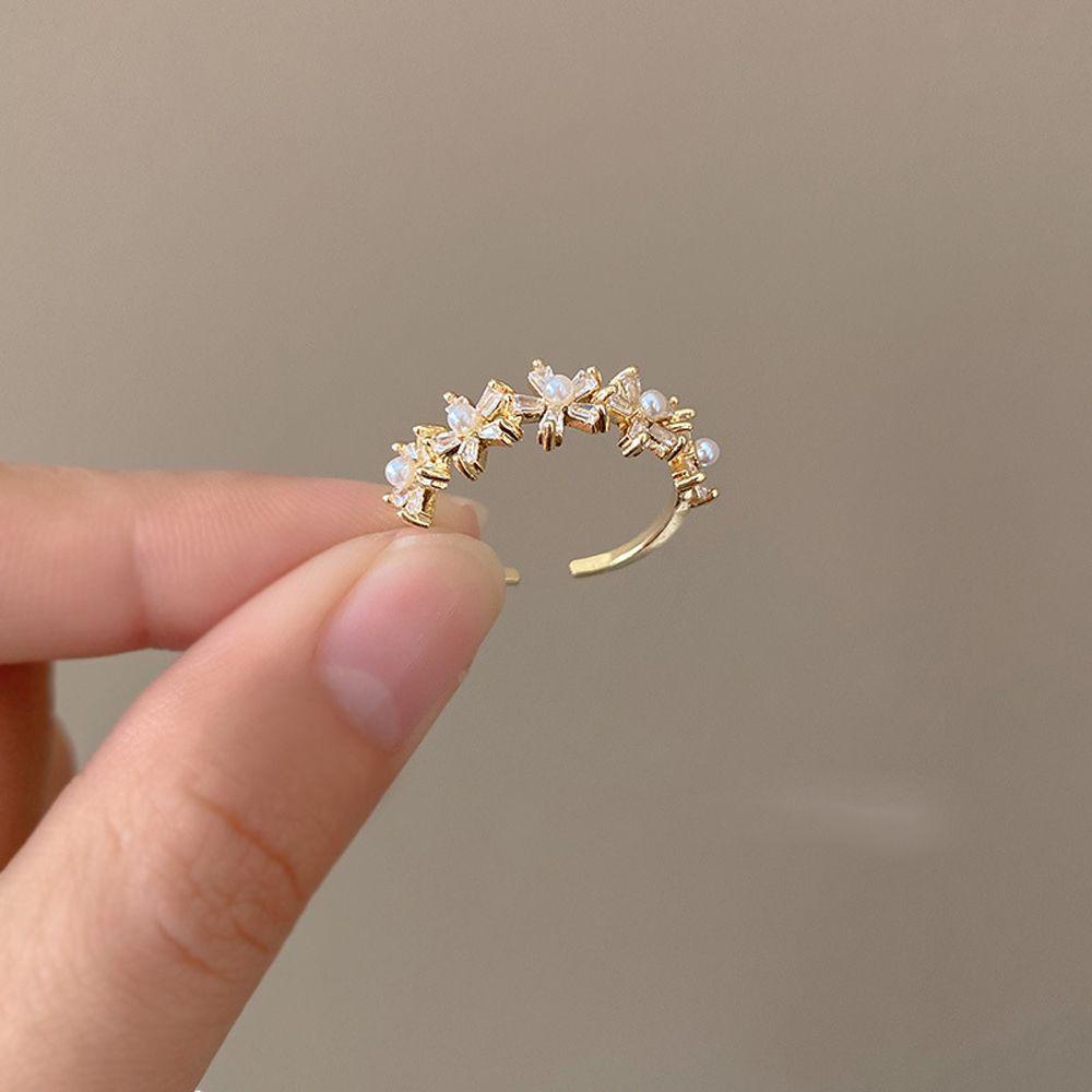 Nhẫn VANES1 Thời Trang Hình Hoa Cổ Điển Ngọt Ngào Cho Nữ