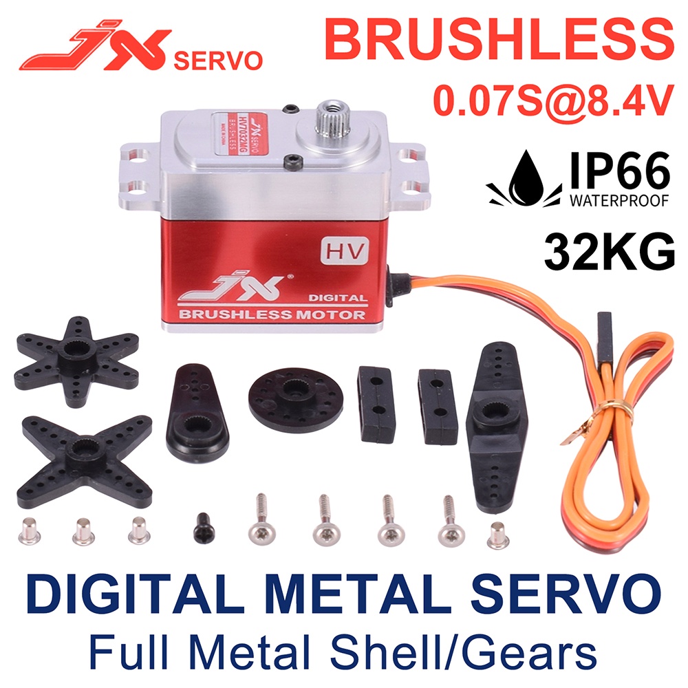 Động Cơ Servo Jx HV7032MG 32kg 8.4V Cho Xe Điều Khiển Tỉ Lệ 1:8 1:10