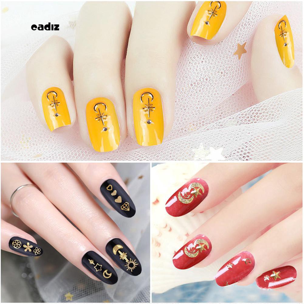 Hộp phụ kiện trang trí móng tay nghệ thuật 3D thời trang tiện lợi