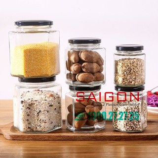 Hũ Thủy Tinh Gia Vị Nắp Thiết | Tùy Chọn Kiểu Dáng và Dung Tích