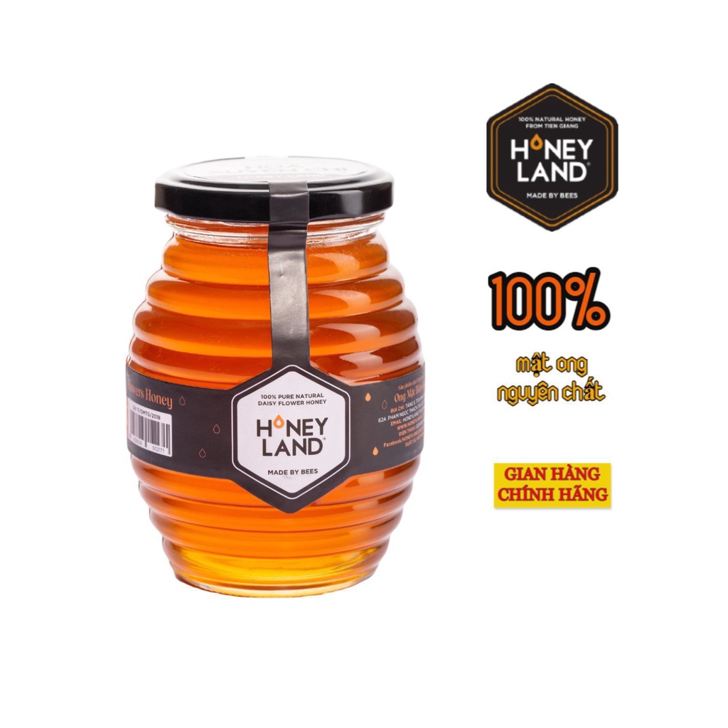 Combo mật ong Xuyến Chi + keo ong ITaLi Bee Honeyland 500g mật ong nguyên chất + 30ml keo ong giúp giảm ho đau họng