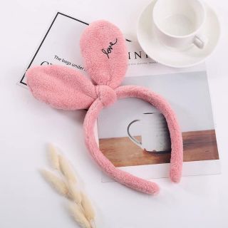 cài tóc tai thỏ dạng lông xù