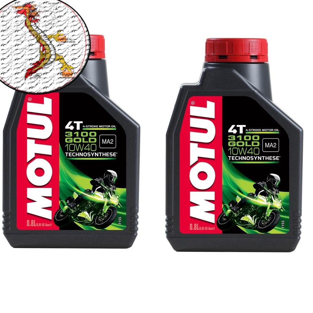 [Chính hãng] Nhớt MOTUL 3100 GOLD 10W40 chai 800ml, nhớt xe máy xe côn tay motul 3100 10W40 chai 800ml