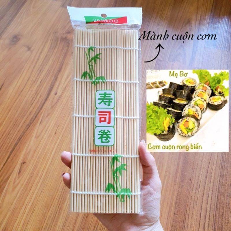 Mành tre cuộn cơm, sushi, kim bắp Hàn Quốc - Healthy