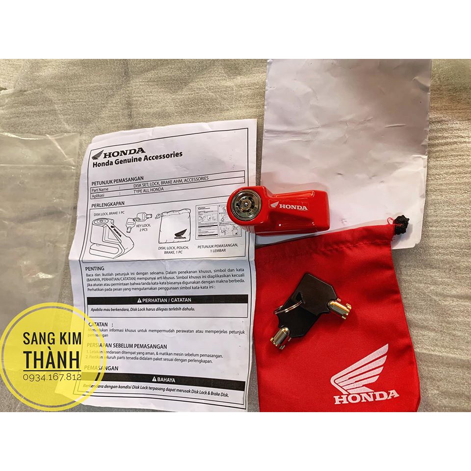 Khoá Đĩa Xe Máy Honda Indonesia