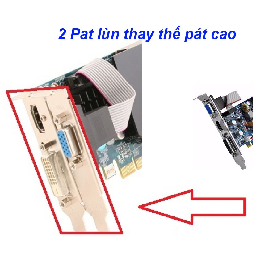 Pát lùn cho card Màn hình gắn CPU case nằm - Case mini